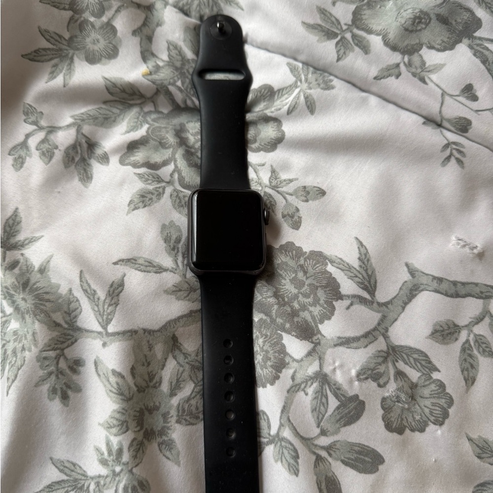 Apple Watch Series 3 Black Smartwatch with Silicone Band